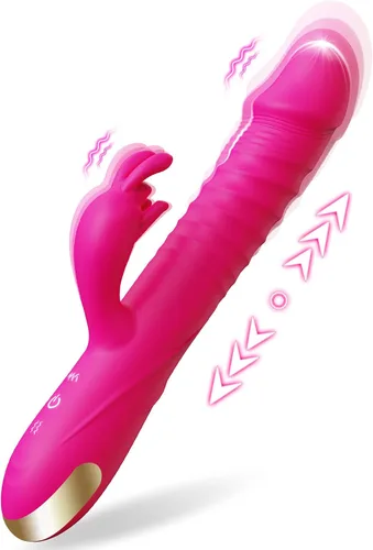 Vista 10 de SUPOLA - Vibradores de consolador con empuje, juguetes sexuales para adultos para mujeres - Juguetes sexuales, consoladores, vibrador de conejo