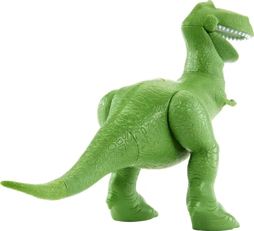 Vista 5 de Mattel DisneyPixar Toy Story 4 True Talkers Figura Rex, 7.8 in / 19.81 cm de altura Posable, Figura de personaje parlante con apariencia auténtica