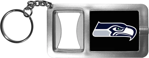 Vista 22 de Siskiyou Sports NFL unisex-adult Flashlight Key Chain With Bottle Opener