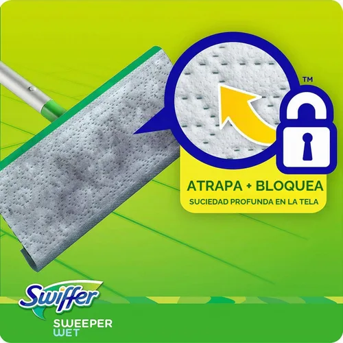 Vista 5 de Swiffer Sweeper - Recambio de paño húmedo, color blanco, 64