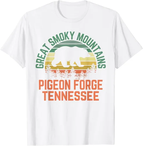 Vista 55 de Camiseta Pigeon Forge Great Smoky Mountains National Park Tennessee, Negro, S
