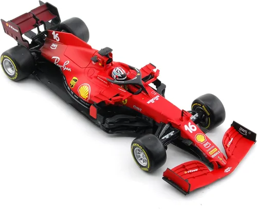 Vista 5 de XTD Bburago 118 Ferrari 2022 F1-75 16 55 F1 - Fórmula de carreras para automóvil de simulación estática de aleación fundida a presión 2022 F1-75 16