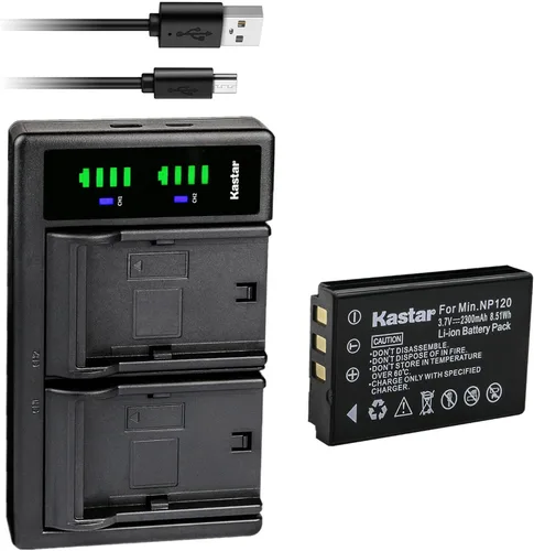 Vista 8 de Kastar Cargador de batería USB LTD2 compatible con batería Sonocaddie US-S, AutoPlay, V300, V300 Plus, cámara de entrenamiento deportivo SwingShot