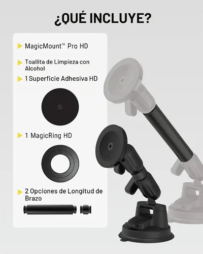 Vista 7 de Scosche Soporte magnético extra fuerte para teléfono celular, soporte para tableta/camión, semi y automóvil, soporte de succión MagSafe resistente
