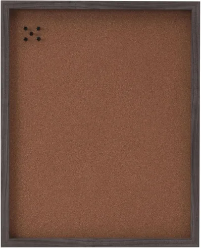 Vista 4 de Mikasa Tableros de oficina con borde gris, corcho, pizarra blanca y calendario pizarra blanca, 16.93 x 1.57 x 21.06 pulgadas, juego de 3