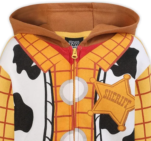 Vista 9 de Disney Toy Story Woody or Buzz Lightyear - Sudadera con capucha y cremallera para niños pequeños