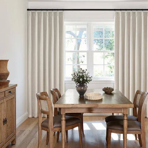 Vista 7 de MIULEE - Cortinas de lino beige con pliegues a presión 100% opacas para dormitorio, cortinas de ventana con memoria y bloqueo de luz para oscurecer