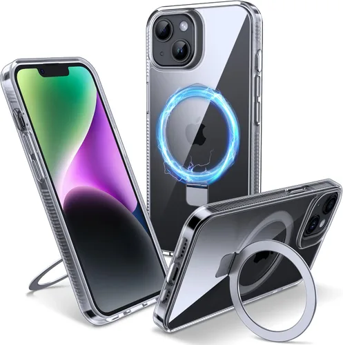 Vista 35 de Funda magnética para iPhone Air – [Soporte invisible integrado] [Compatible con MagSafe] [Protección contra caídas de grado militar] Cubierta