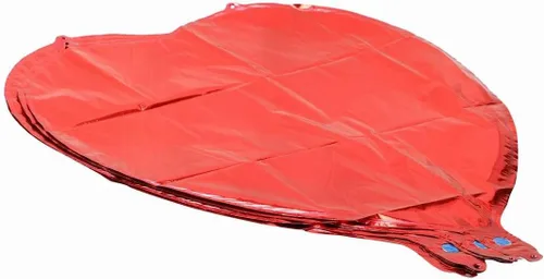 Vista 8 de Globos de aluminio BinaryABC, globos de forma de corazón de helio en color rojo para San Valentín, bodas, cumpleaños y decoraciones de fiesta
