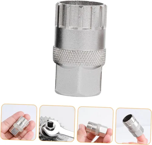 Vista 6 de VANZACK Uds Herramienta de eliminación de rueda libre de bicicleta Cassette Lockring Socket niquelado Fácil de usar Accesorios de ciclismo