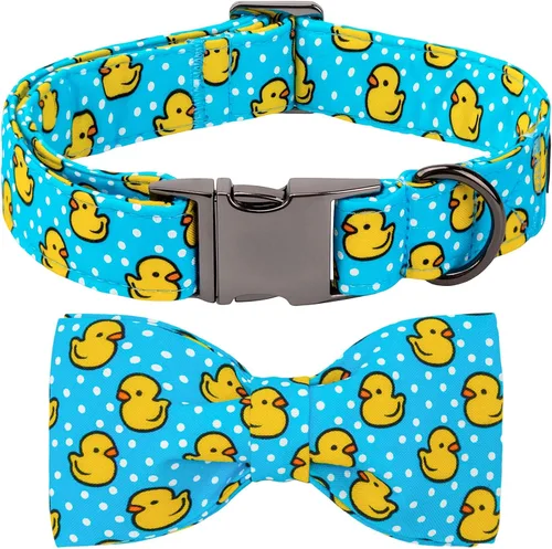 Vista 23 de Collar para perro, con estampado de tiburón, collar para cachorro, collar para mascotas, collar de lazo para perros, suave, duradero, ajustable