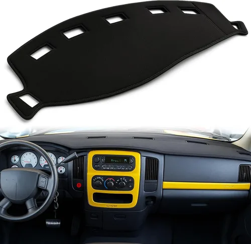Vista 8 de Cubierta para tablero a medida para Dodge Ram 1500 2500 3500 1998 1999 2000 2001, cubierta para salpicadero, protector de tapete para salpicadero