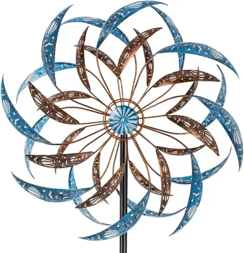 Vista 19 de Stargarden Molinillos de Viento de Metal Grandes para Exteriores, Arte de Metal para Patio, Esculturas de Viento y Molinillos para Decoraciones