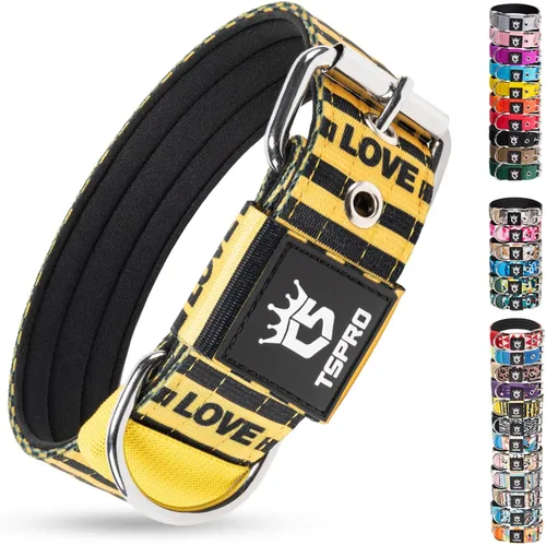 Vista 34 de TSPRO Collar Táctico para Perro de 1.25 Pulgadas de Ancho Collares Gruesos para Perro con Hebilla de Metal de Servicio Pesado, Duradero, Fuerte