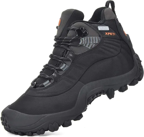 Vista 2 de XPETI Thermator - Botas de senderismo impermeables para mujer, antideslizantes, para exteriores