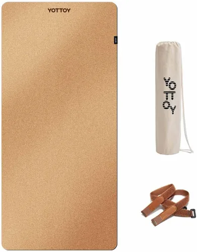 Vista 9 de YOTTOY Esterilla de Yoga, Esterilla de Yoga Caliente Antideslizante con Diseño Anti-desgarro y Goma Natural Ecológica con Correa y Bolsa