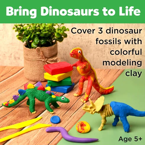 Vista 2 de Creatividad para niños: crea con dinosaurios de arcilla