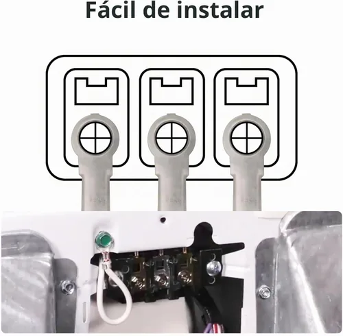 Vista 6 de Cable de secado de 3 puntas, 4 pies SRDT 10/3, cable de alimentación de extensión de electrodomésticos de 30 amperios, enchufe NEMA 10-30, gris