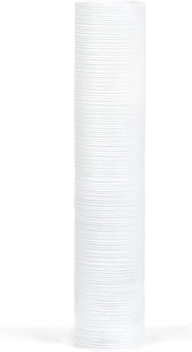 Vista 3 de Leewadee Florero grande de 26 pulgadas de madera de mango para hierba de pampas, flores secas Blanco