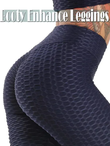 Vista 77 de SEASUM - Pantalones de yoga de cintura alta para mujer, con control de abdomen y realce de glúteos, leggings favorecedores para entrenar y correr