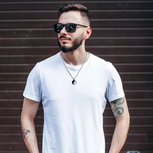 Vista 3 de GAVU Collar Fengshui Yin Yang para hombre