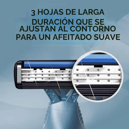 Vista 2 de BiC Flex 3 - Afeitadora desechable para hombre (4 unidades), paquete de de 3