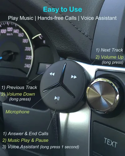 Vista 5 de Aston Innovations AAC - Adaptador auxiliar Bluetooth para coche, estéreo, hogar, estéreo, A2DP, transmisión, manos libres, hablar, aislador de ruido