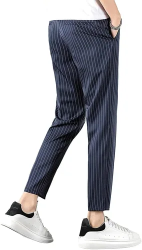 Vista 2 de Pantalón elástico casual de ajuste clásico para hombre
