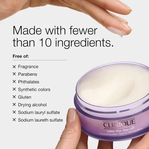 Vista 7 de Clinique Take The Day Off Cleansing Balm Makeup Remover Dissolves Face + Eye Makeup and Sunscreen For All Skin Types