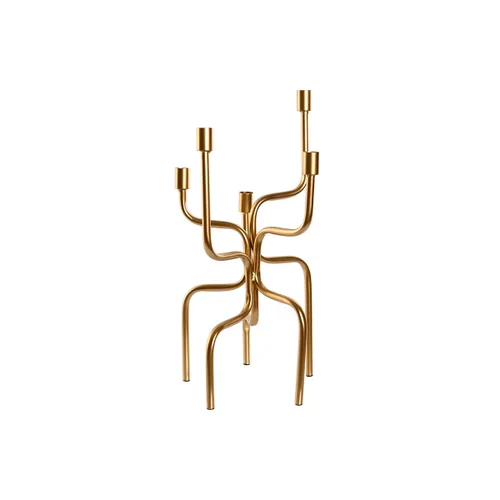 Vista 2 de Candelabro Home ESPRIT Dorado Metal 25 x 25 x 51 cm