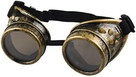 Vista 14 de Gafas Steampunk Gafas Vintage Soldadura Gótica (Copper)