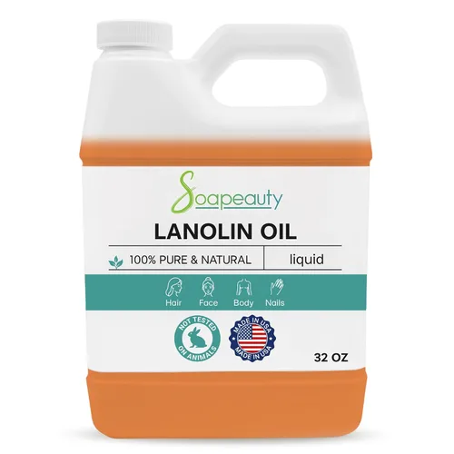 Vista 9 de Soapeauty Aceite de lanolina 100% natural Aceite portador hidratante para piel, labios y cabello Ingrediente para hacer cosméticos y jabón