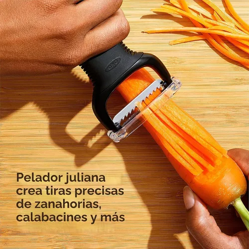 Vista 3 de OXO Good Grips Juego de pelador de verduras de 2 piezas, giratorio