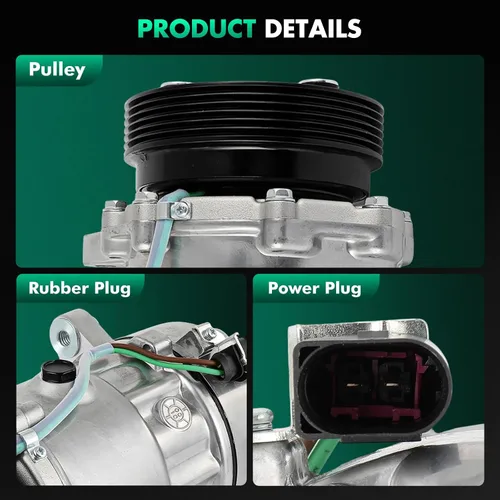 Vista 7 de SCITOO Compresor de CA para Volkswagen para Jetta 2.0L 2000