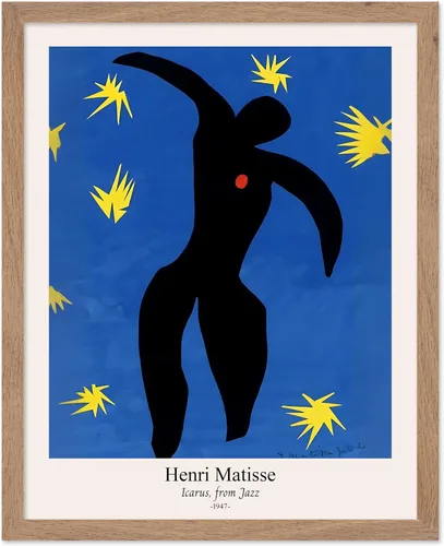 Vista 39 de Monem Art - Póster vintage de Henri Matisse – Gato retro con estampado de pez rojo – Arte de fauvismo – Arte animal – Pintura clásica – Arte fino