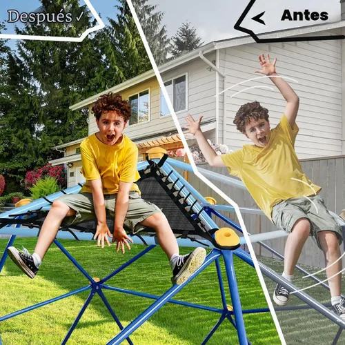 Vista 6 de JYGOPLA Silla de red para cúpula de escalada de 10 pies y 11 pies, accesorios de cúpula para escalar resistentes, fácil de instalar, para niños de 4