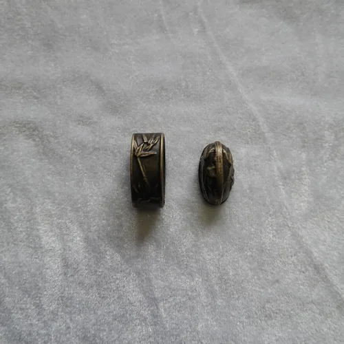 Vista 15 de Espada samurái japonesa KOSHIRAE – Aleación de Fuchi Kashira 01-44