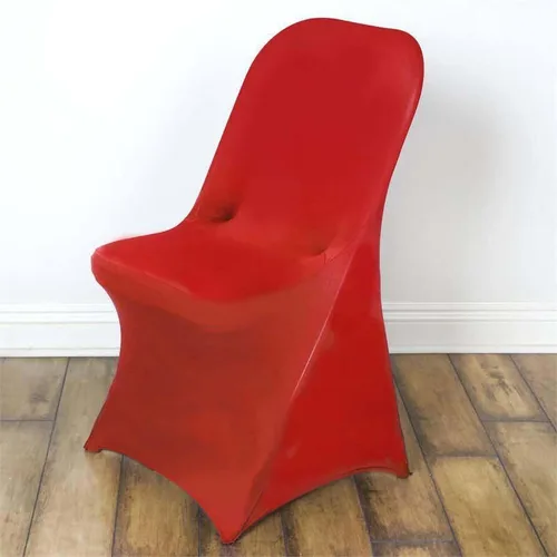 Vista 26 de Efavormart - Funda para silla plegable elástica de elastano, ajustable, para cenas, eventos, bodas, fiestas, banquetes, catering, color beige