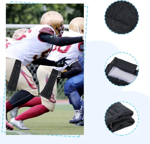 Vista 4 de White Quarterback Towel - Toalla de fútbol juvenil de algodón para hombres y mujeres, softbol, gimnasio, yoga, golf, color negro