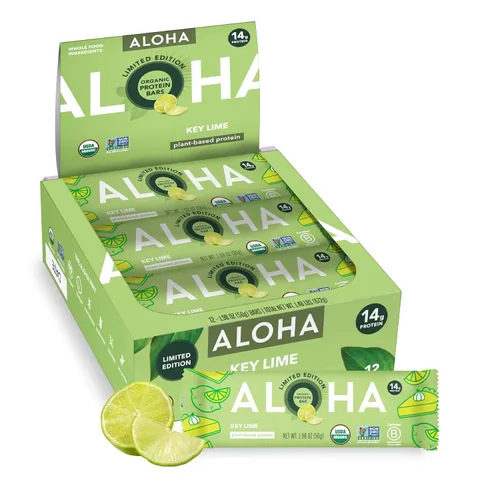 Vista 36 de ALOHA Barras de Proteína Orgánicas a Base de Plantas - Paquete de Variedad de 6 Sabores - 12 Unidades, Barras de 1.9oz - Aperitivos Veganos, Bajo