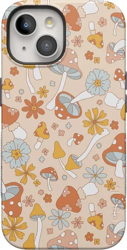 Vista 129 de Casely Funda para iPhone 15 Flores pintadas Frida Kahlo Floral Girly Funda atrevida Compatible con MagSafe