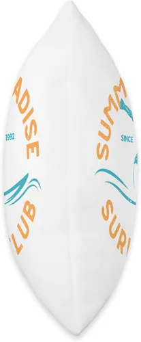 Vista 2 de High Tide Threads Summer Paradise Club - Almohada de surf, 16 x 16 pulgadas, multicolor