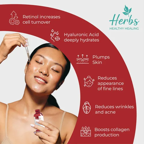 Vista 6 de AURA - Suero de retinol antienvejecimiento 1% - Retinol encapsulado, ácido hialurónico, vitamina C y E, colágeno, niacinamida, paquete económico