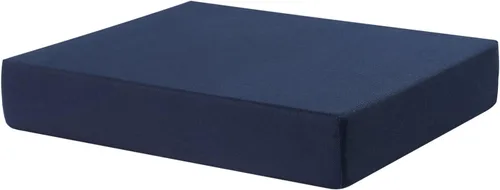 Vista 2 de Sammons Preston Cojín de espuma para silla de ruedas, 16 x 16 x 2 pulgadas, accesorio para silla de ruedas, cómodo cojín de asiento con funda