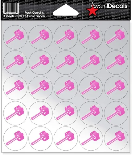 Vista 10 de Award Decals Sledgehammer (negro sobre transparente)