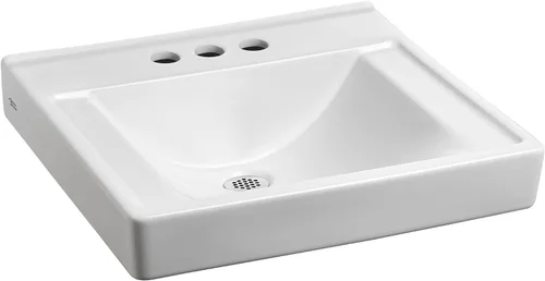 Vista 6 de American Standard 9024004EC.020 Decorum - Lavabo de baño con Everclean y centros de 4 pulgadas, color blanco