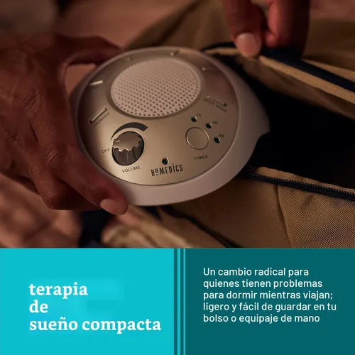 Vista 6 de Máquina de relajación con 6 sonidos de la naturaleza, plateado Small Travel Size with 6 Relaxing Nature Sounds, Portable Therapy for Home, Office