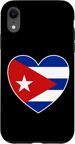 Vista 24 de iPhone 13 Pro Max I Heart Cuba - Divertida funda con bandera cubana