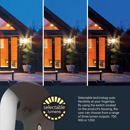 Vista 6 de HALO FE - Lámpara LED de bronce para exteriores con 1 luz y atardecer