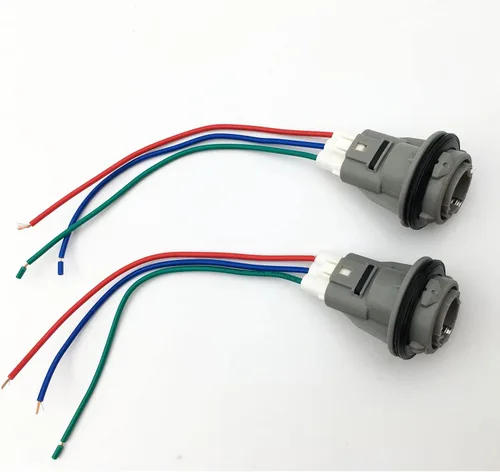 Vista 7 de 2 Conector de Enchufe de Señal de Giro Frontal con Kit de 3 Cables Compatible con Honda Civic Acura Accord CRV